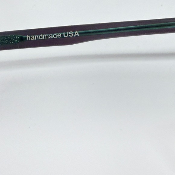 Kala Eyewear Handmade USA Purple Green Cat Eye Glasses Frames 23220 main image 4